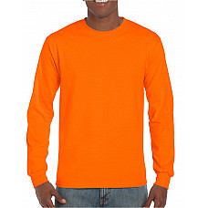 Safety Orange Ultra Cotton™ Adult Long Sleeve T-Shirt