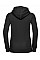 Black Ladies' Authentic Hooded Sweat