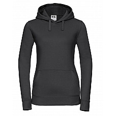 Black Ladies' Authentic Hooded Sweat