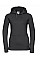 Black Ladies' Authentic Hooded Sweat