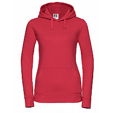 Classic Red Ladies' Authentic Hooded Sweat