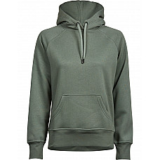 Leaf Green Women's Hooded Sweatshirt