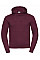 Burgundy Men's Authentic Hooded Sweat