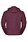 Burgundy Men's Authentic Zipped Hood Jacket