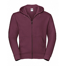 Burgundy Men's Authentic Zipped Hood Jacket