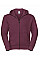 Burgundy Men's Authentic Zipped Hood Jacket