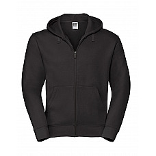 Black Men's Authentic Zipped Hood Jacket