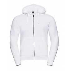 White Men's Authentic Zipped Hood Jacket