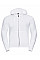 White Men's Authentic Zipped Hood Jacket