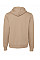 Tan Canvas Unisex Poly-Cotton Fleece Pullover Hoodie