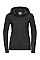 Black Ladies' Authentic Zipped Hood Jacket