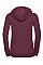 Burgundy Ladies' Authentic Zipped Hood Jacket