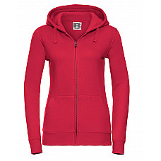 Classic Red Ladies' Authentic Zipped Hood Jacket