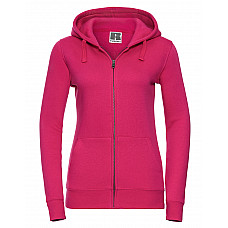 Fuchsia Ladies' Authentic Zipped Hood Jacket