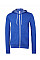 True Royal Canvas Unisex Poly-Cotton Fleece Full-Zip Hoodie