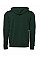 Forest Green Canvas Unisex Poly-Cotton Fleece Full-Zip Hoodie