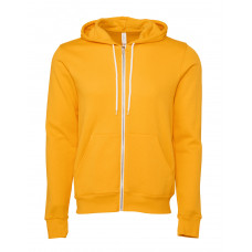 Gold Canvas Unisex Poly-Cotton Fleece Full-Zip Hoodie