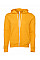 Gold Canvas Unisex Poly-Cotton Fleece Full-Zip Hoodie