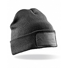 Grey Double Knit Thinsulate™ Printers Beanie