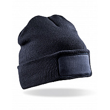 Navy Double Knit Thinsulate™ Printers Beanie