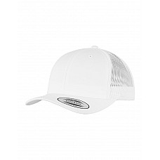 White Retro Trucker Cap