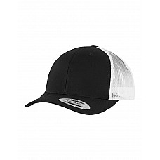 Black/White Retro Trucker Cap