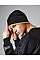 Black/Fluorescent Orange Two-Tone Pull On Beanie