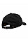 Black Low Profile Cotton Twill Cap