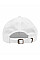 White Low Profile Cotton Twill Cap