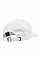 White Low Profile Cotton Twill Cap