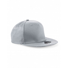 Light Grey 5 panel Snapback Rapper Cap