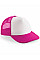 Fuchsia/White Vintage Snapback Trucker