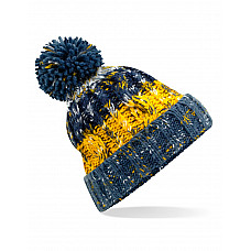 Morning Frost Corkscrew Pom Pom Beanie