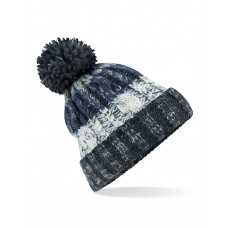 Arctic Dawn Corkscrew Pom Pom Beanie