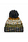 Autumn Moss Corkscrew Pom Pom Beanie