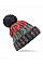 Watermellon Breeze Corkscrew Pom Pom Beanie