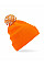 Orange/White Snowstar® Beanie