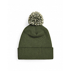 Olive Green/Oatmeal Snowstar® Beanie