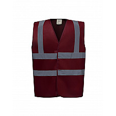 Maroon Enhanced Vis Waistcoat