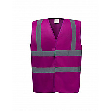 Raspberry Enhanced Vis Waistcoat