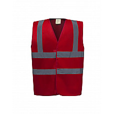 Red Enhanced Vis Waistcoat