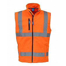 Hi Vis Orange Hi-Vis Softshell Bodywarmer