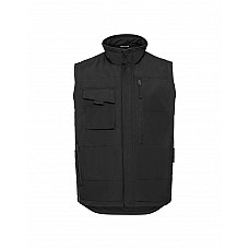 Black Heavy Duty Workwear Gilet