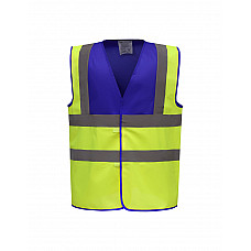 Royal/Hi-Vis Yellow Two Tone Class 1 Waistcoat