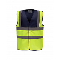 Navy/Hi-Vis Yellow Two Tone Class 1 Waistcoat