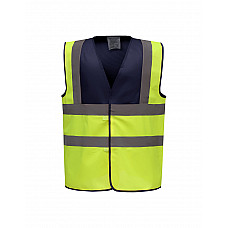 Navy/Hi-Vis Yellow Two Tone Class 1 Waistcoat