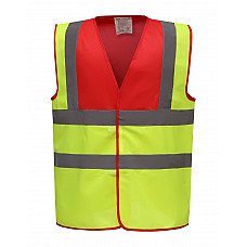 Red/Hi Vis Yellow Two Tone Class 1 Waistcoat