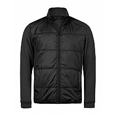 Black/Black Men's Hybrid-Stretch Jacket