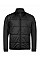 Black/Black Men's Hybrid-Stretch Jacket