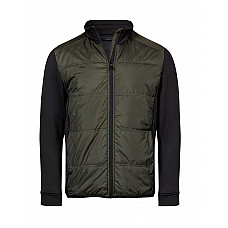 Deep Green/ Black Men's Hybrid-Stretch Jacket